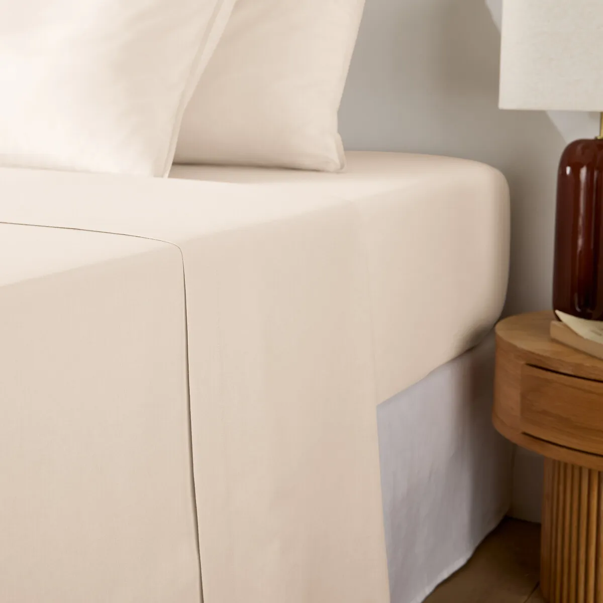 Drap Plat Uni En Coton Lavé, Scenario