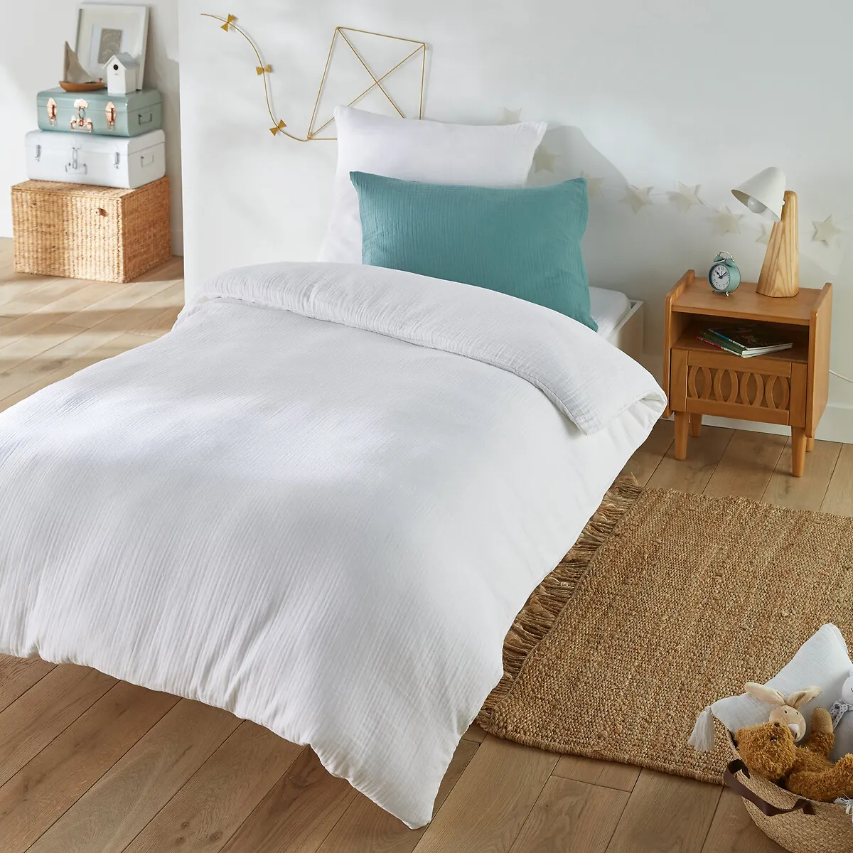 Drap-housse Enfant Uni Gaze De Coton, Kumla — vue 3