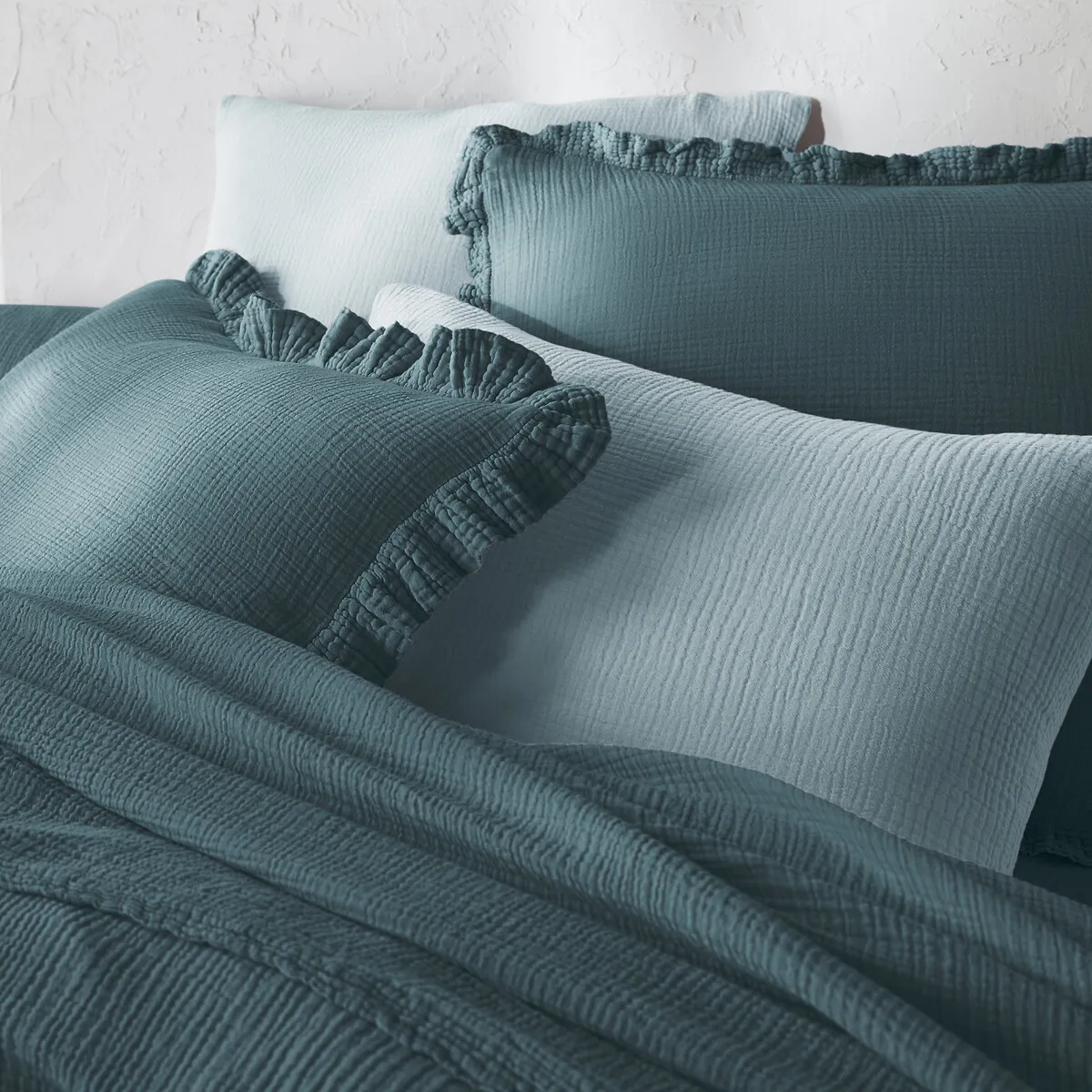 Housse De Couette Unie En Gaze De Coton, Kumla — vue 3