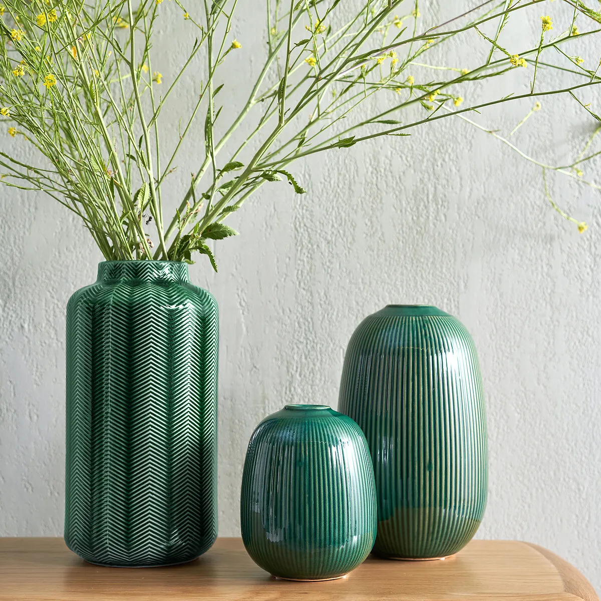 Vase En Céramique, Hauteur 31 Cm, Estria — vue 3