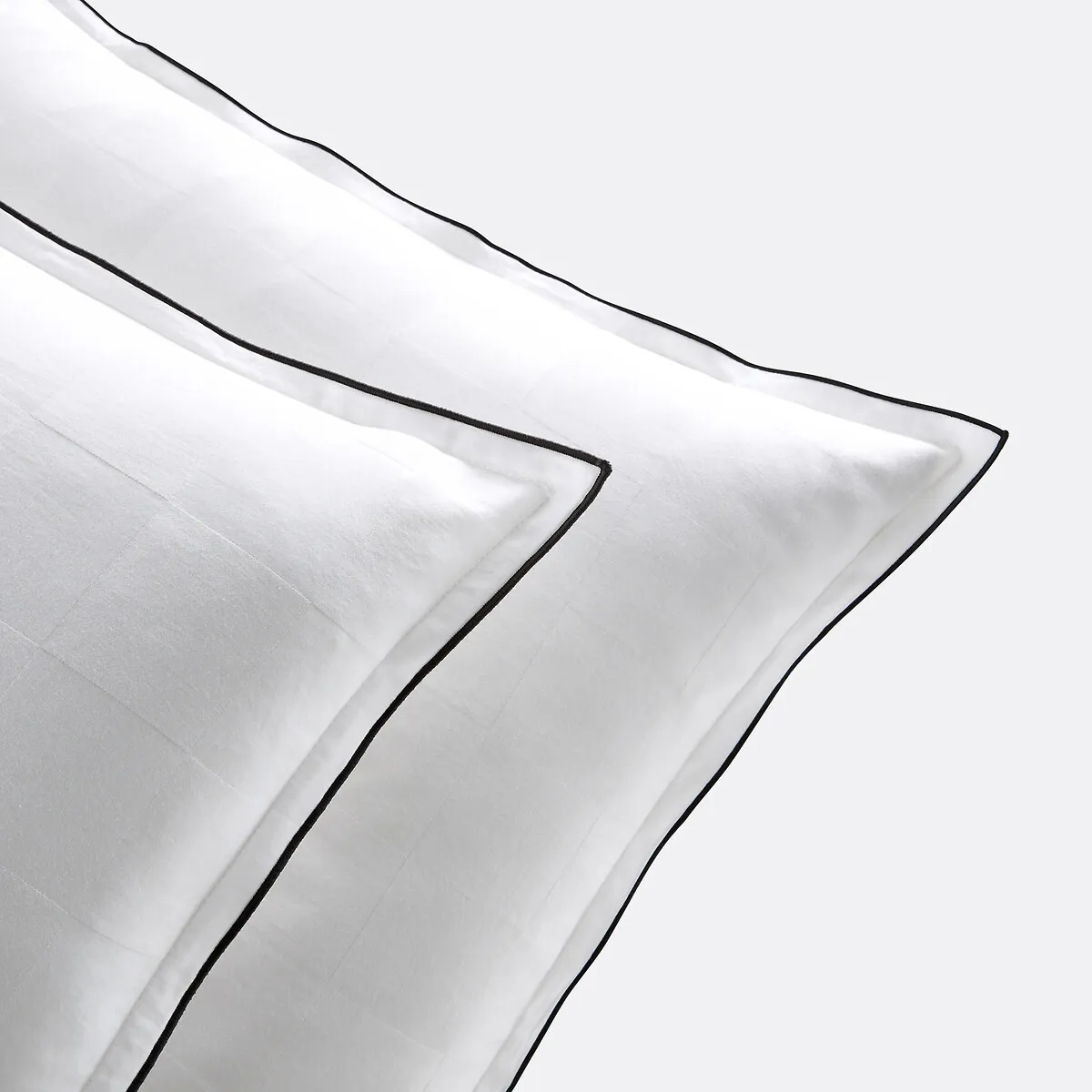 Taie D'oreiller Satin De Coton Lavé, Victor Damier — vue 3