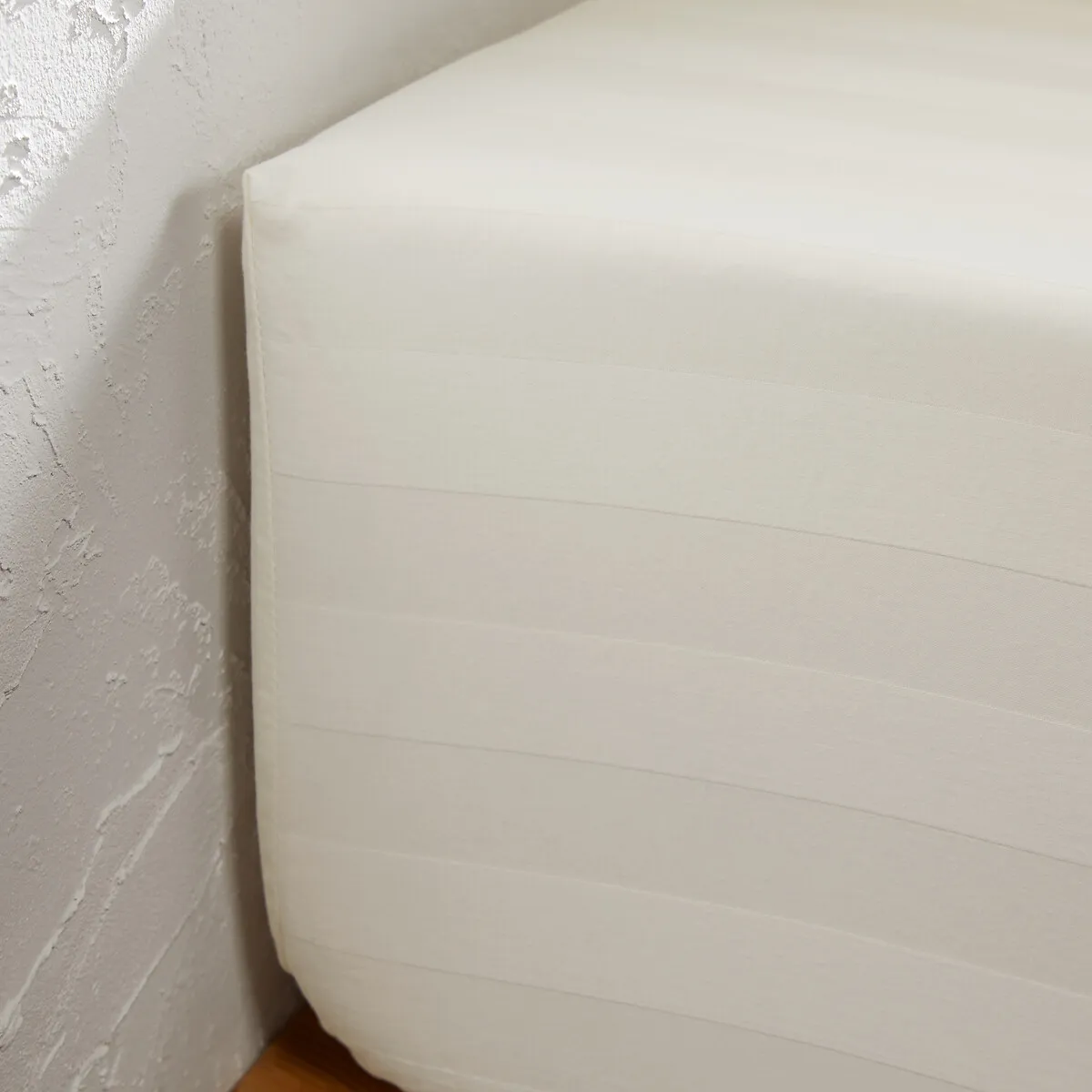 Drap-housse En Satin De Coton Lavé, 118 Fils, Victor Rayé — vue 3