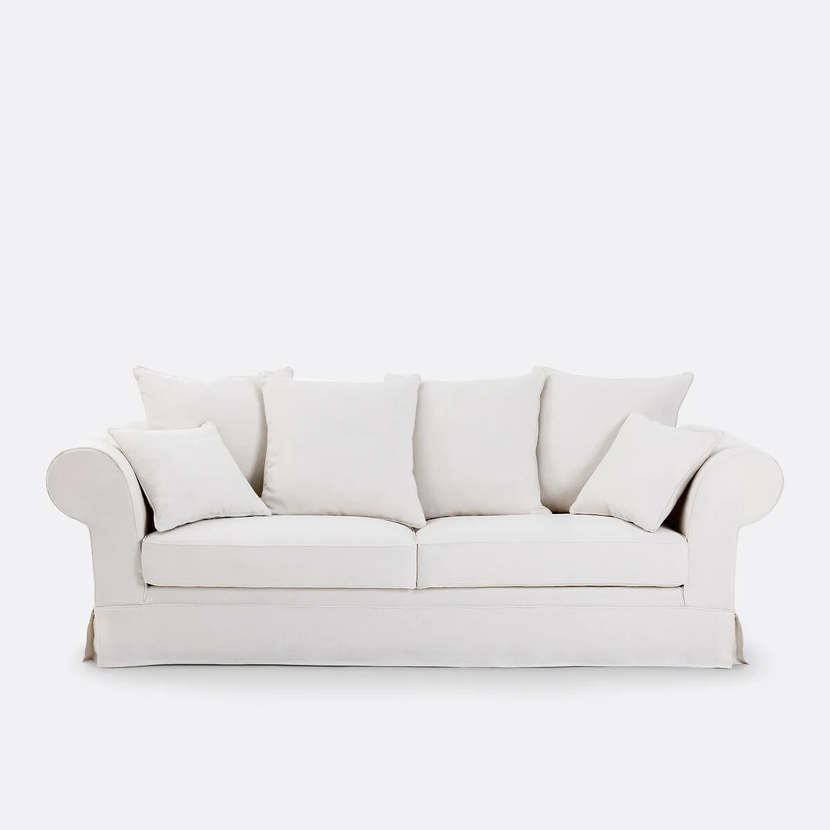 Canapé 2, 3, Ou 4 Places, Déhoussable, En Lin Épais, ADELIA