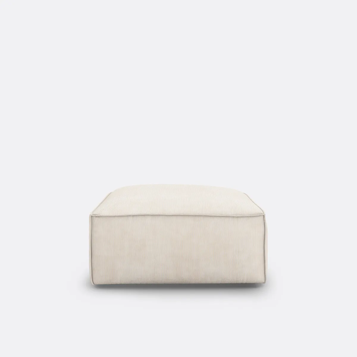 Pouf Modulable En Velours Côtelé Fines Côtes, SEVEN