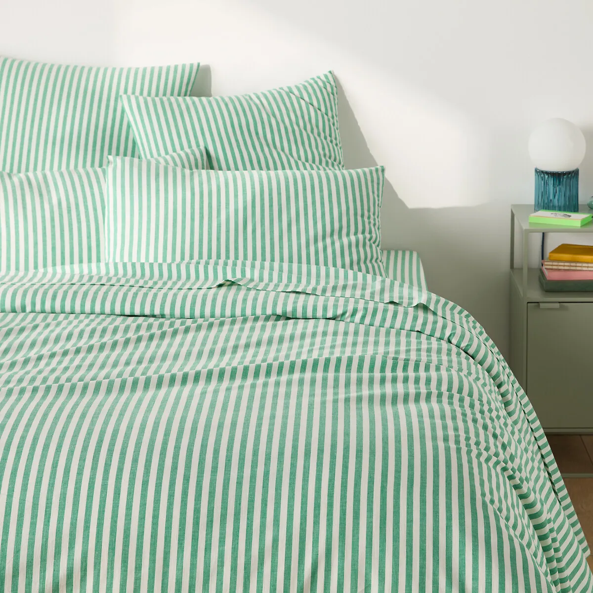 Housse De Couette En Coton, SOIZIC VERT