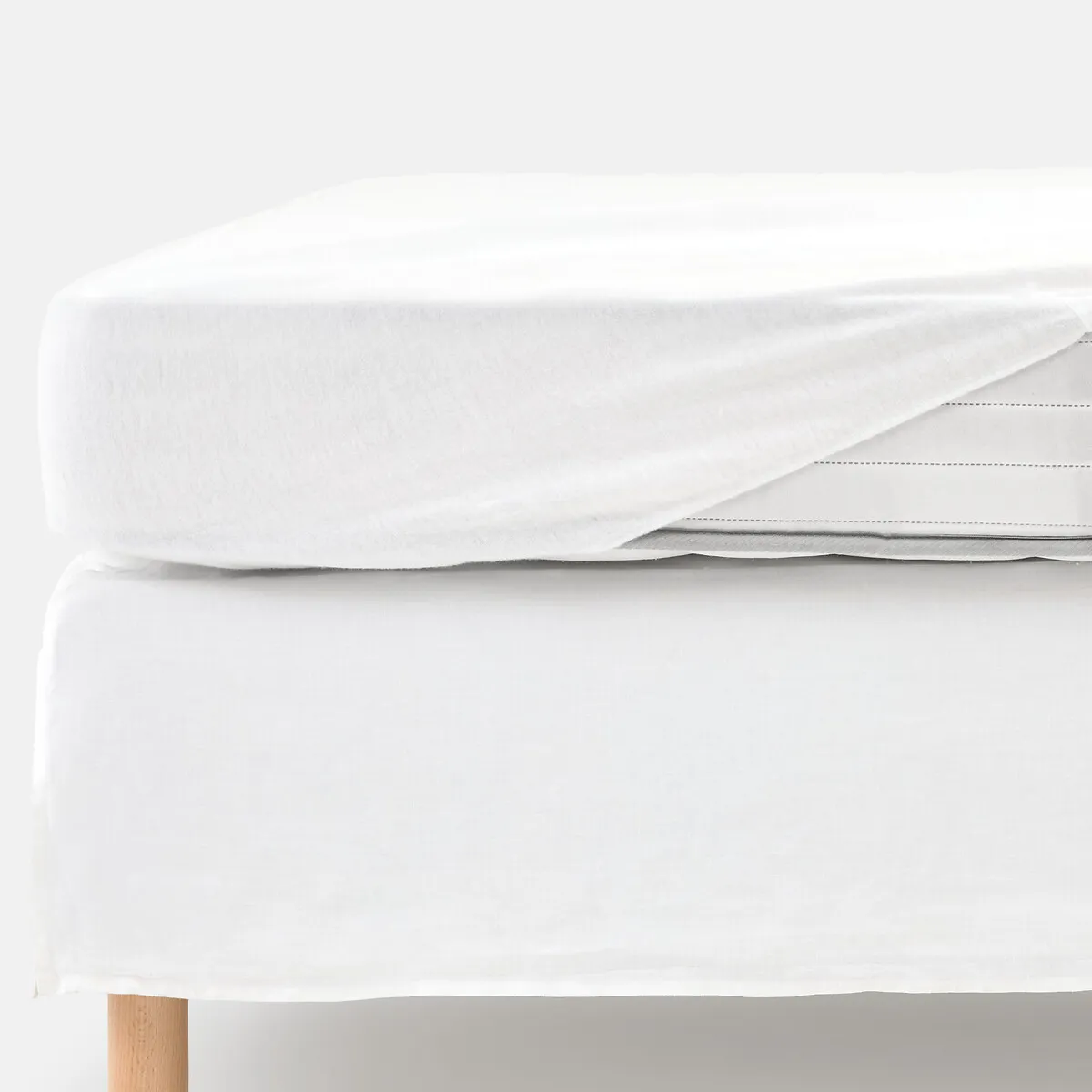 Protège-matelas, En Molleton Absorbant, Hauteur Maxi 30 Cm