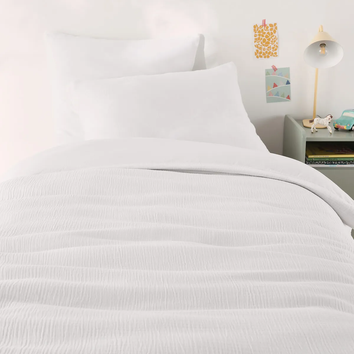 Housse De Couette Enfant Gaze/coton Lavé, Kumco