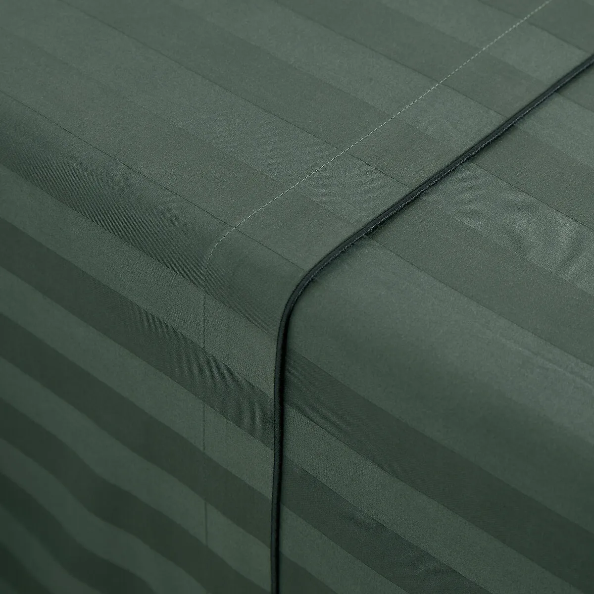 Drap Plat Satin De Coton Lavé, Victor Rayé — vue 3