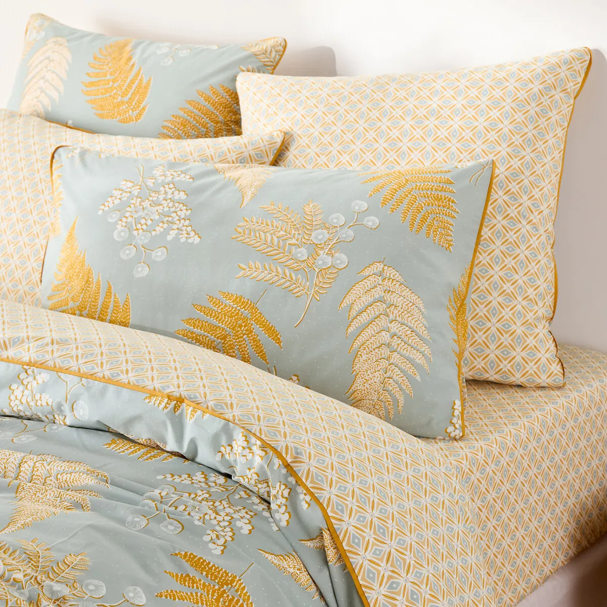 Drap Housse En Percale De Coton, Fougère — vue 3