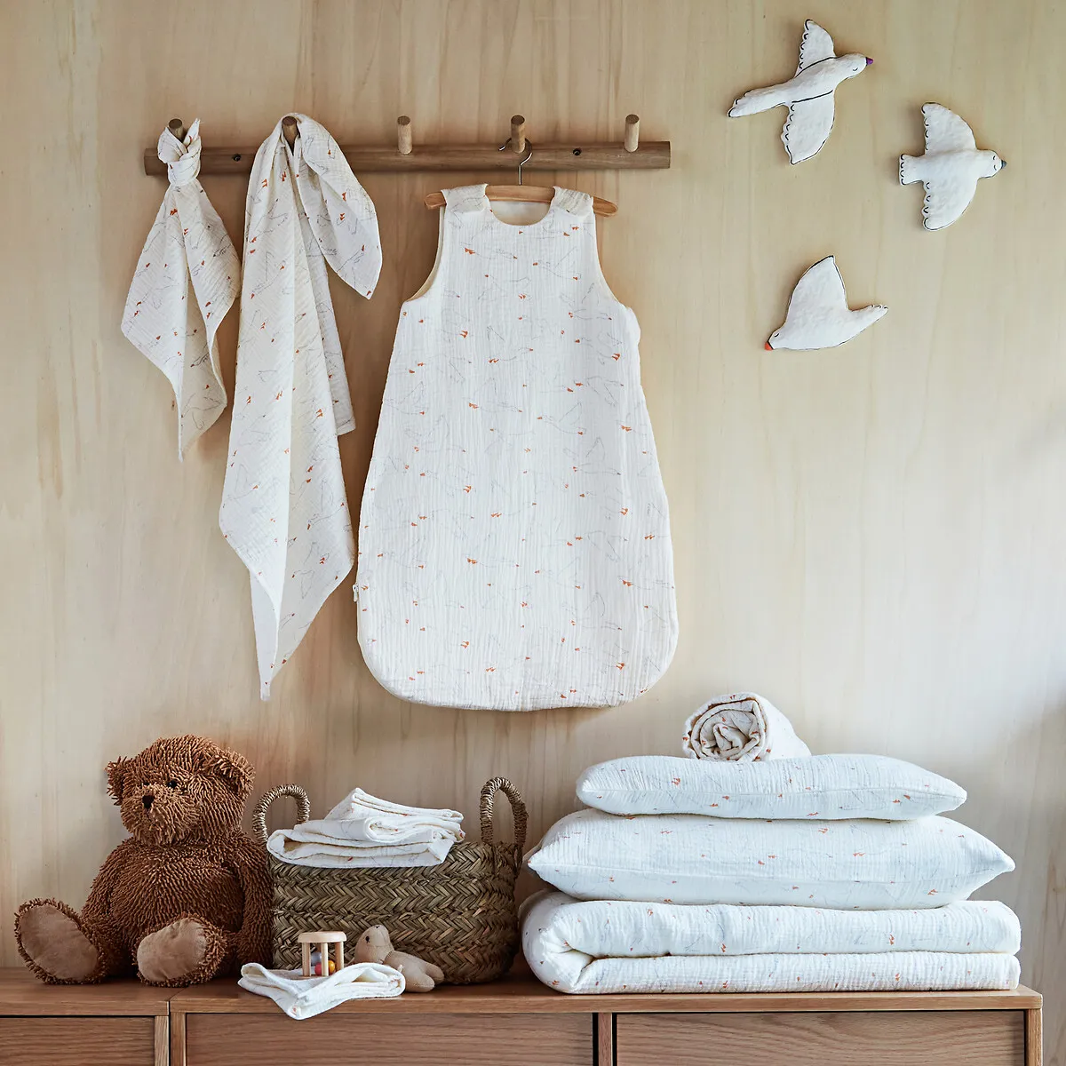 Housse De Couette Bébé En Gaze De Coton, Wildoy — vue 3