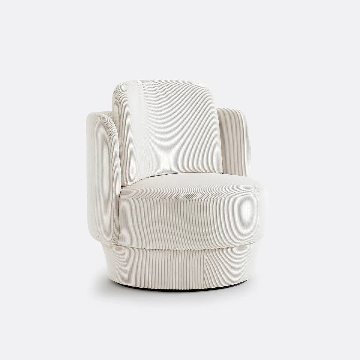 Fauteuil Rotatif Velours Côtelé, Baltimore