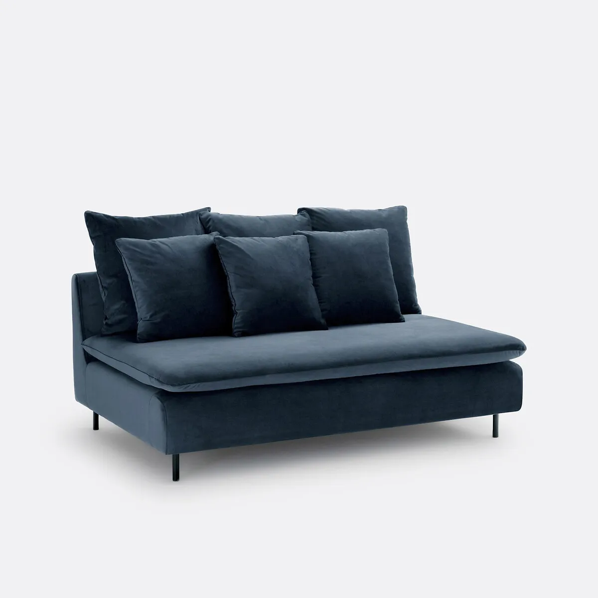 Banquette Modulable Velours, Ivete — vue 3