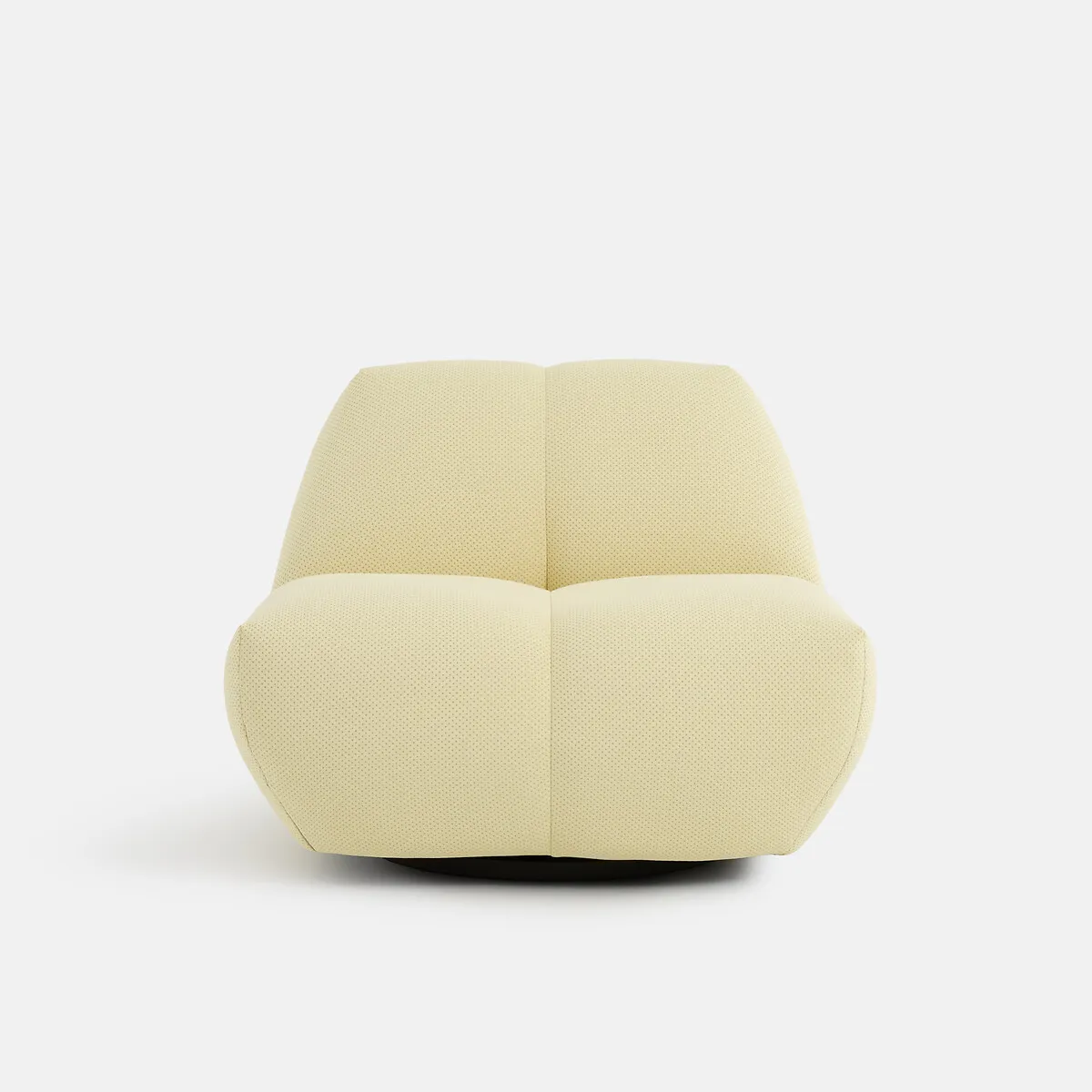 Fauteuil Pivotant, En Tissu Matelassé, NURIA — vue 3
