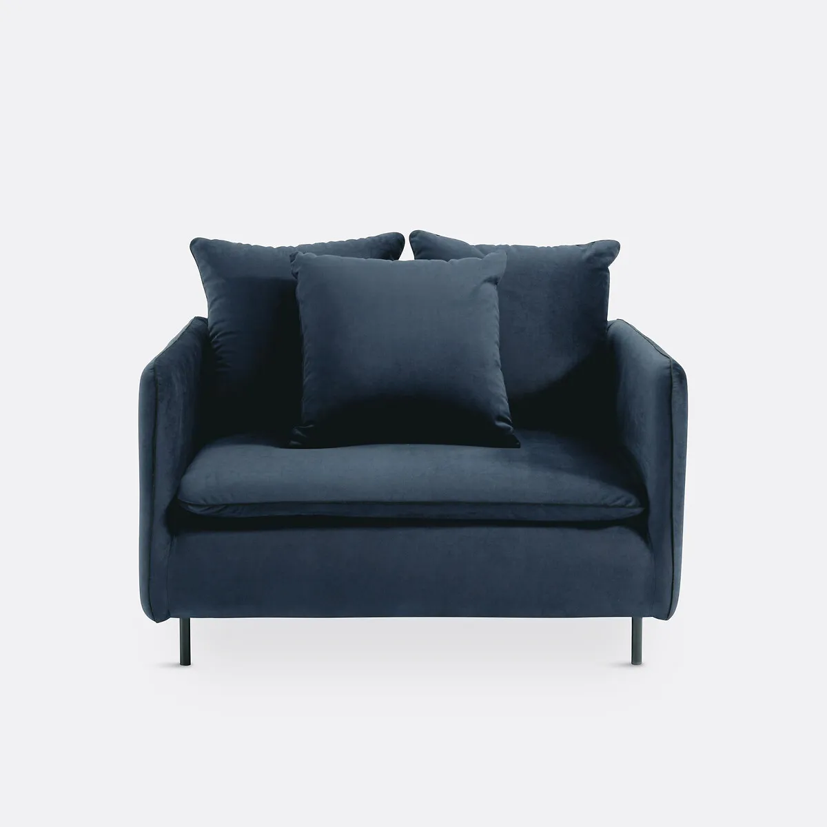 Fauteuil XL Velours, Ivete — vue 3