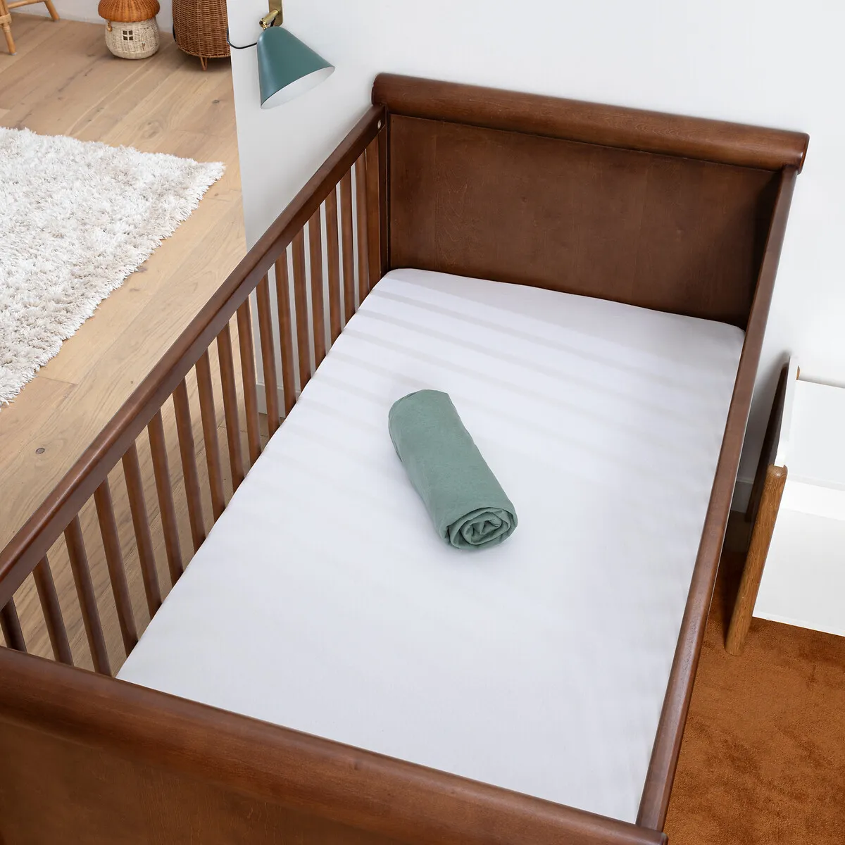 Lot De 2 Drap-housses Bébé, En Jersey De Coton Uni, Scenario