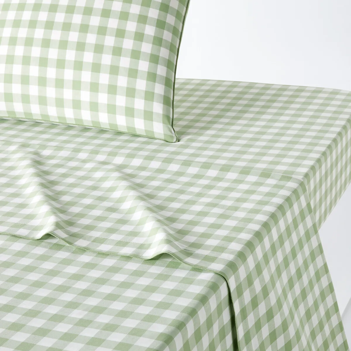 Drap Plat Coton, Veldi Vert
