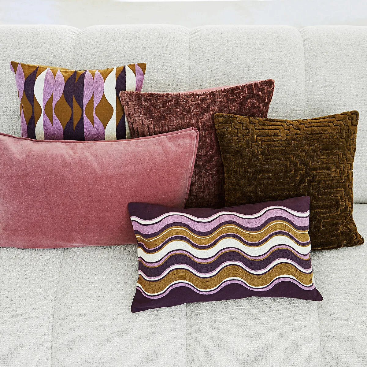 Housse De Coussin Velours Uni, Alette — vue 3