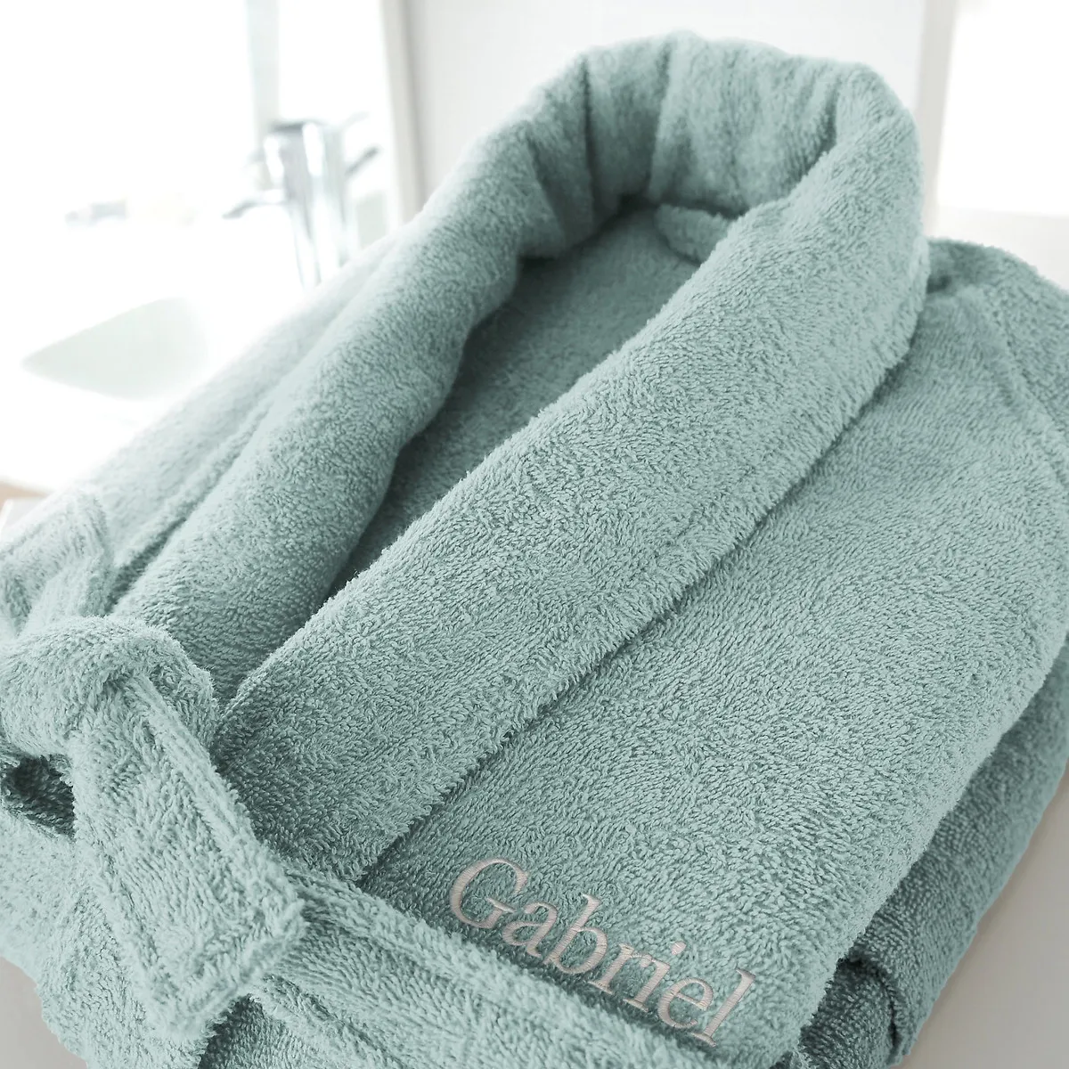 Peignoir Châle Personnalisé 350g/m², Scenario — vue 3