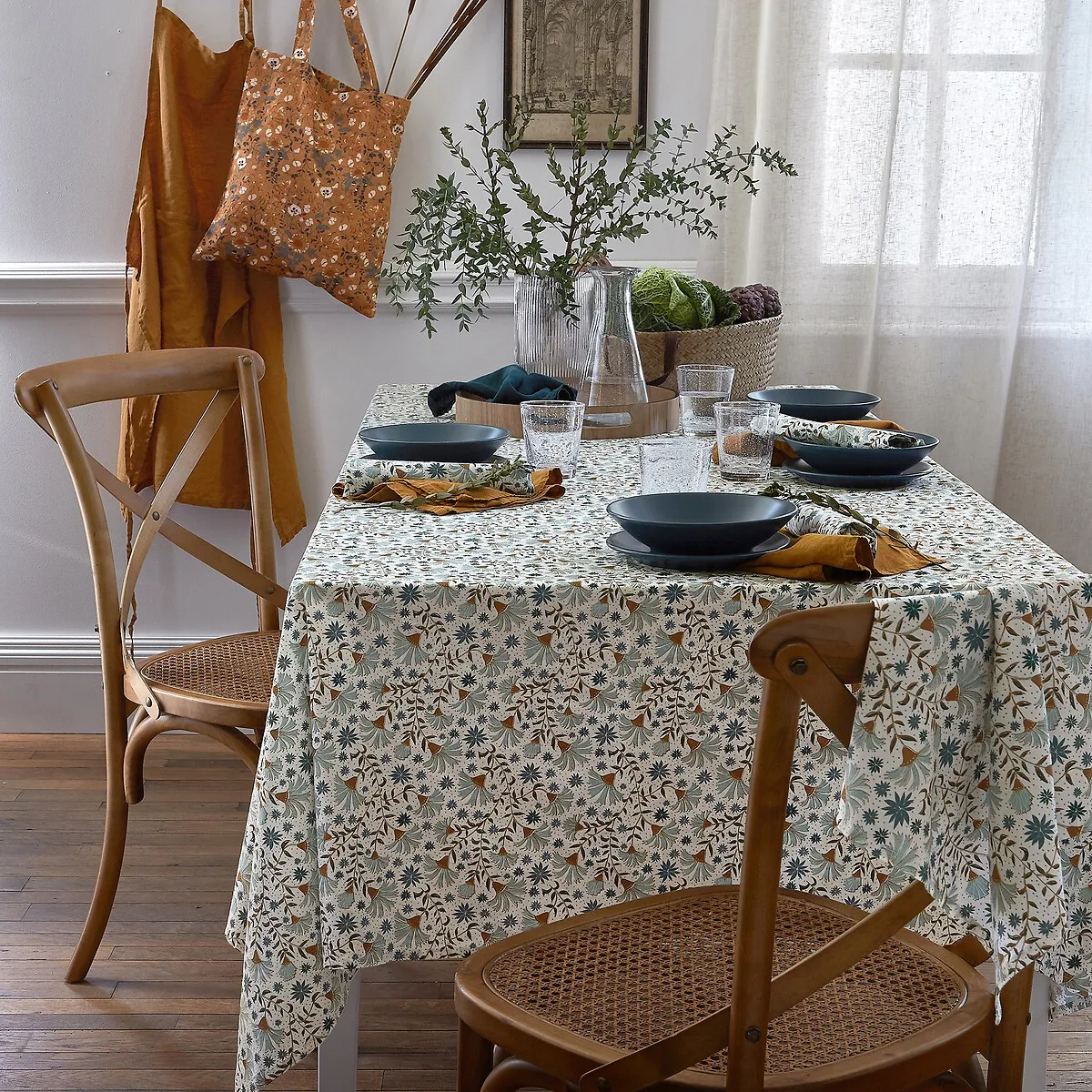 Nappe Impimée En Coton Lavé, Kalyan