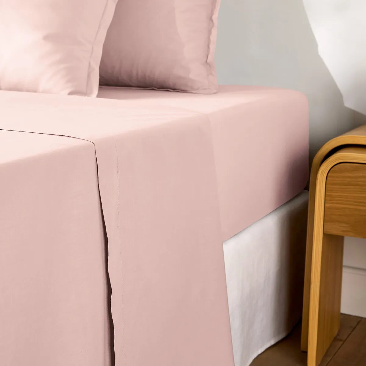 Drap Plat Uni En Percale De Coton, 80 Fils, Scenario