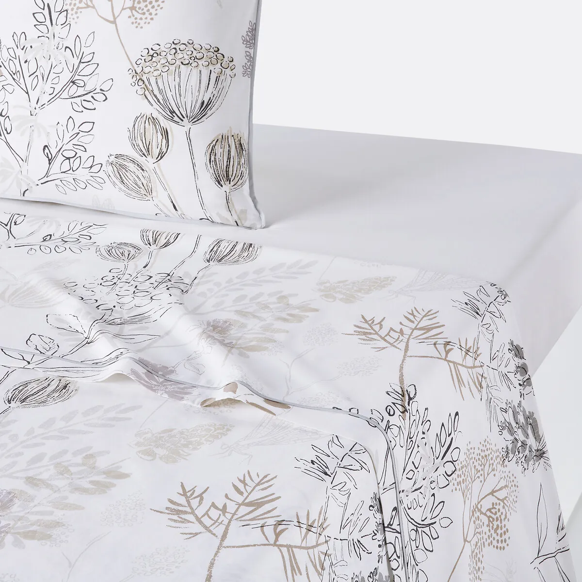 Drap Plat Coton, Romarin