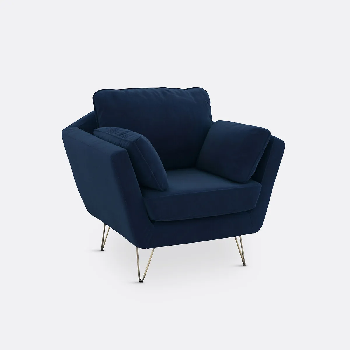 Fauteuil Velours Topim
