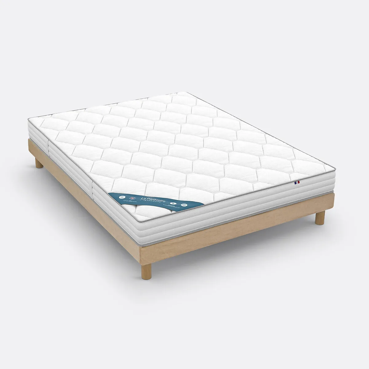 Ensemble Matelas Latex, Soutien Ferme, Accueil Enveloppant Et Sommier