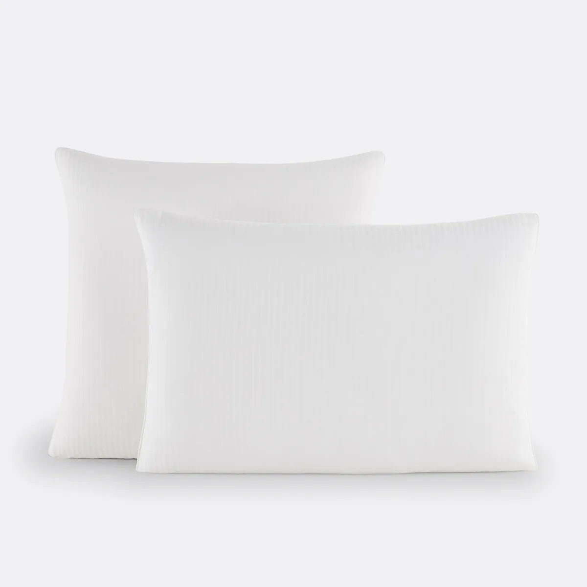 Taie D'oreiller En Satin De Coton, 153 Fils, Opale Rayé