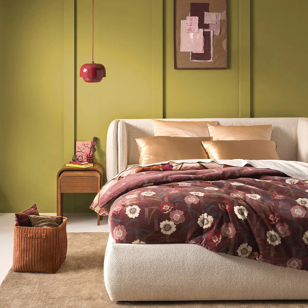 Lit Tissu Bouclette Avec Sommier, Meridiano — vue 3