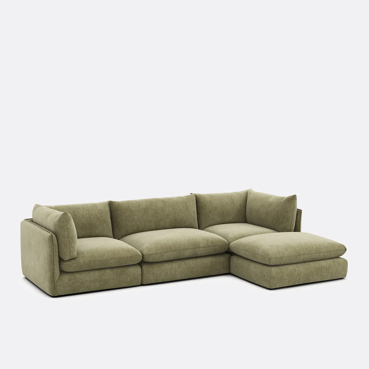 Pouf Modulable, Polyester Chiné, Malo — vue 3