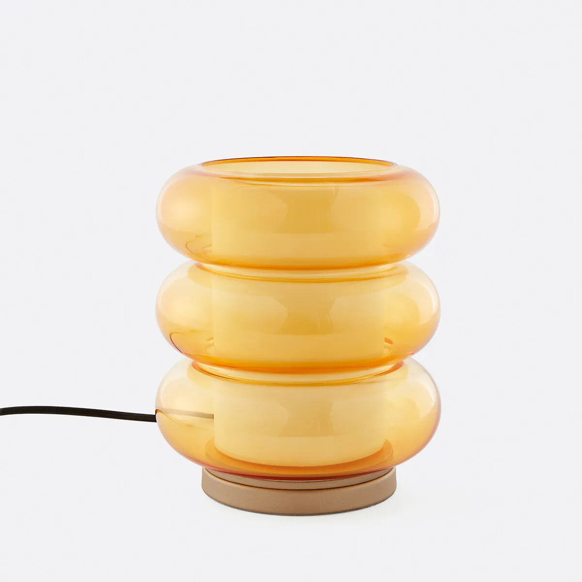 Lampe À Poser En Verre Ambré, ARMILLO