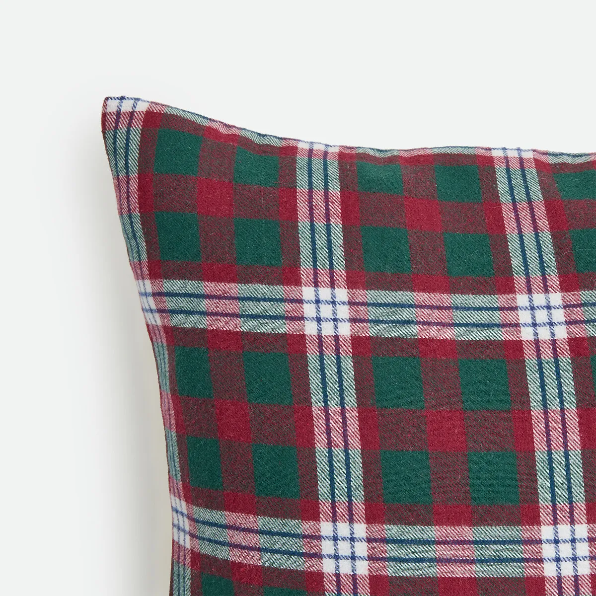 Housse De Coussin Coton Et Sherpa, 50 X 50 Cm, LUNAY — vue 3