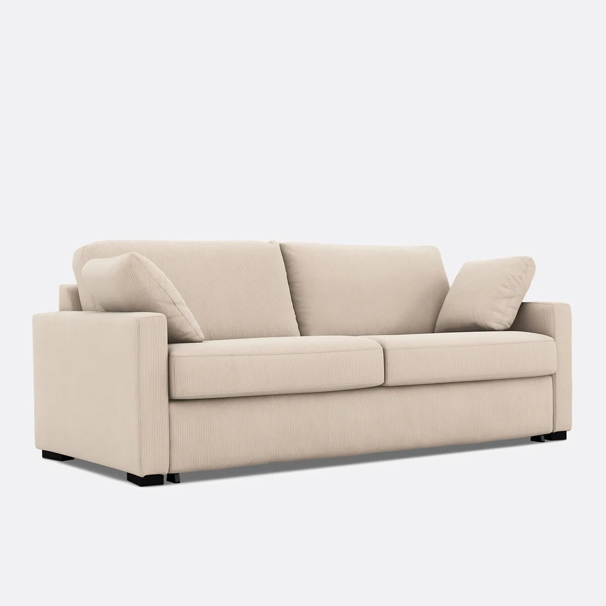 Canapé Convertible, Comfort Bultex®, En Velours Côtelé Fines Côtes, TIMOR — vue 3