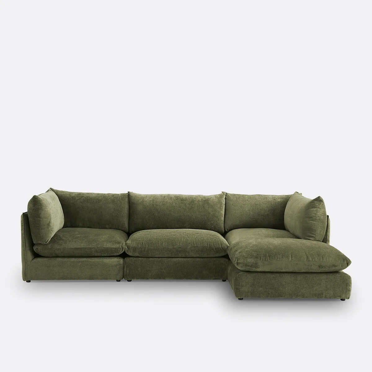 Pouf Modulable, Velours Épais, MALO — vue 3