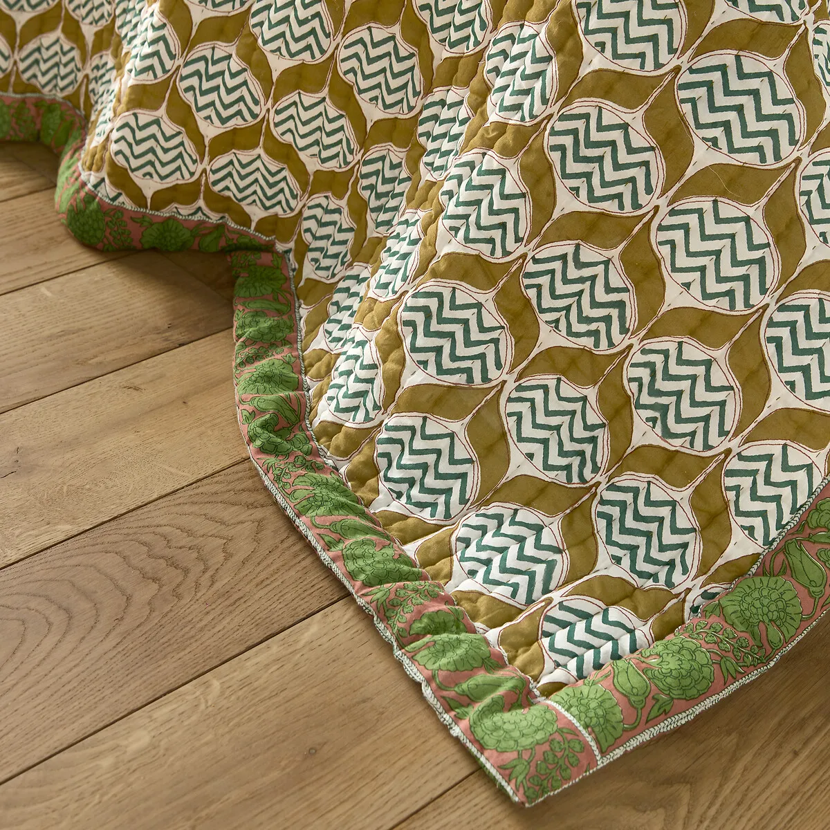 Couvre-lit Kantha Voile De Coton Malyam — vue 3