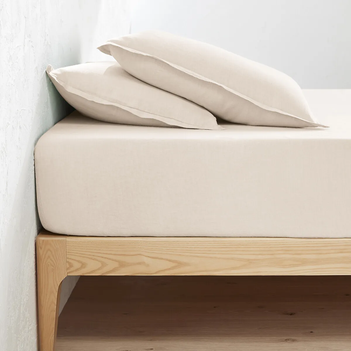 Drap Housse Lin Lavé, Bonnet 30cm, Linot — vue 3