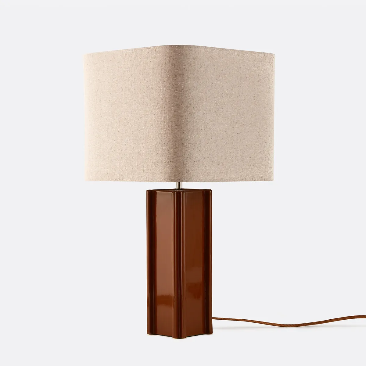 Lampe À Poser En Céramique Et Lin, BIMO
