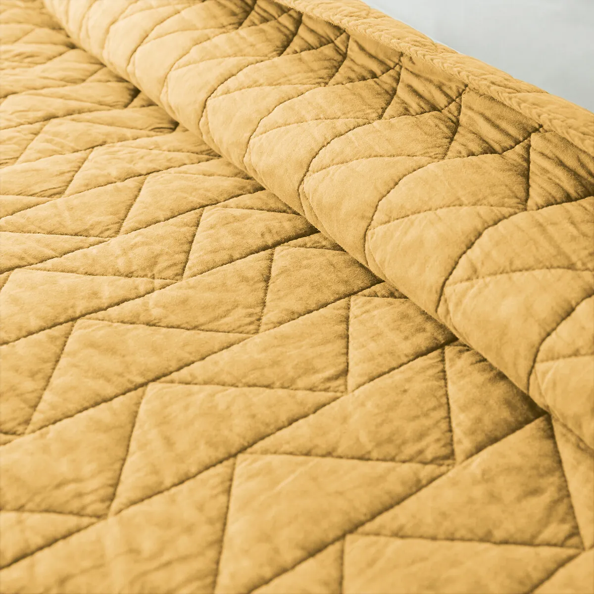 Couvre Lit Boutis Matelassé Coton Zig Zag Scenario — vue 3