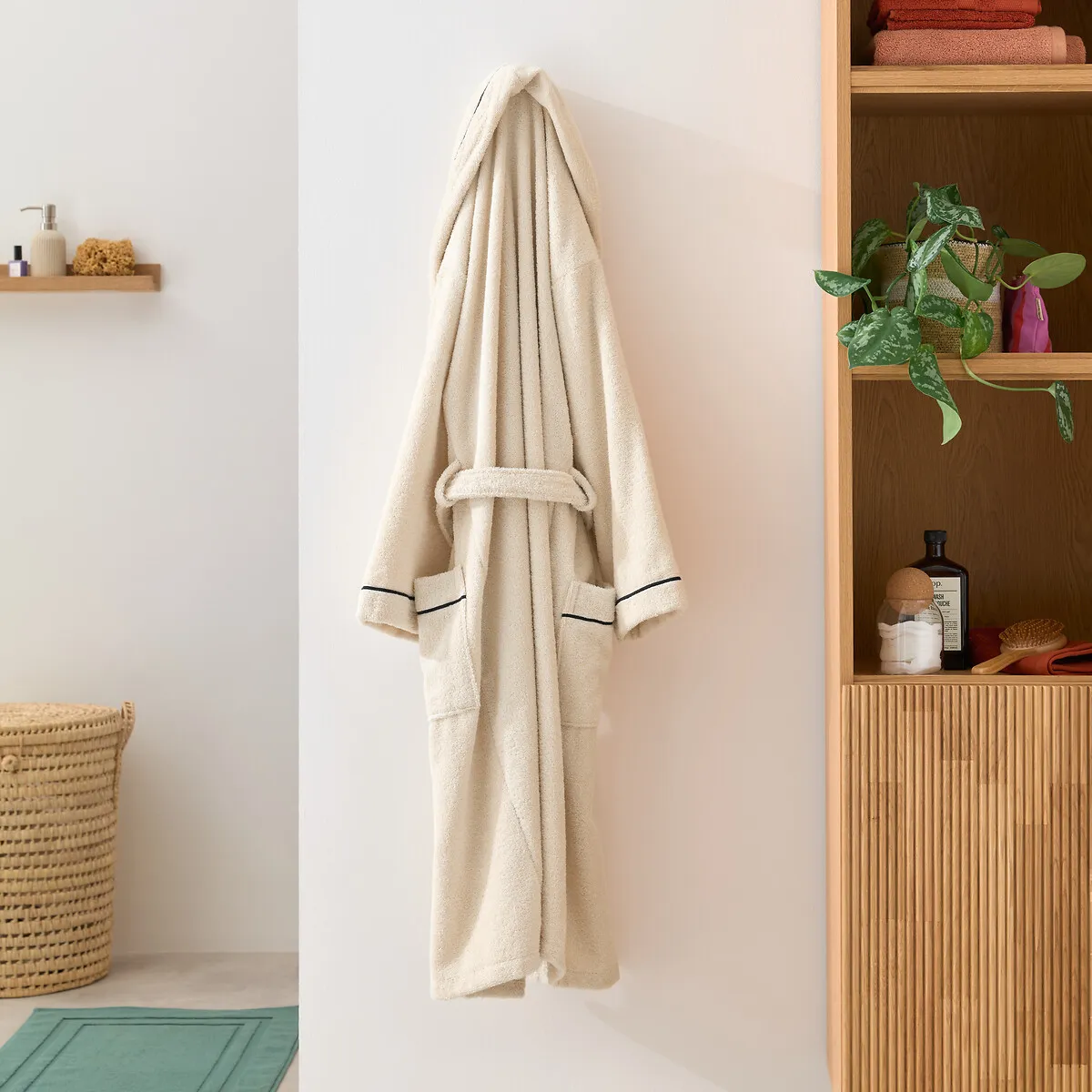 Peignoir Adulte Châle En Coton Peigné 400 G/m2, Victor — vue 3