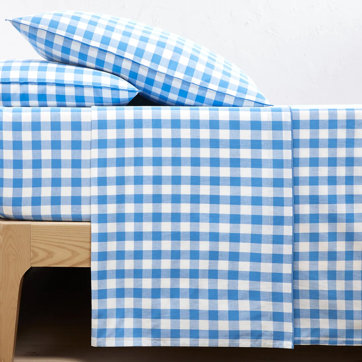 Drap Plat Coton, Veldi Bleu