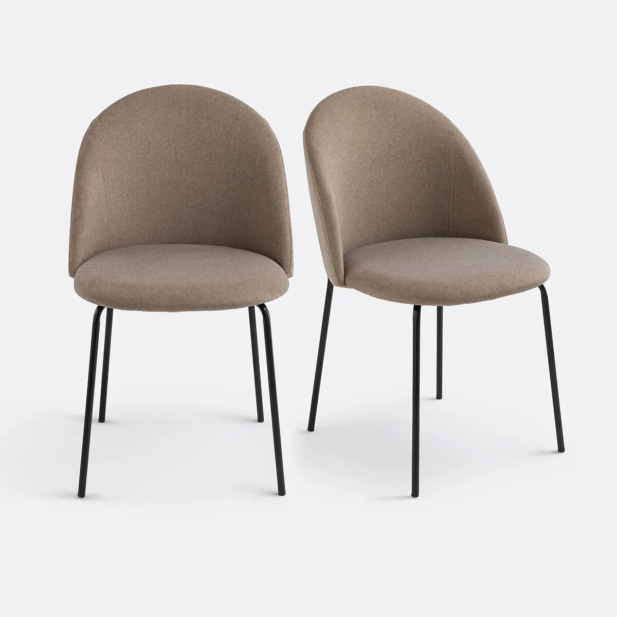 Lot De 2 Chaises Velours, Nordie