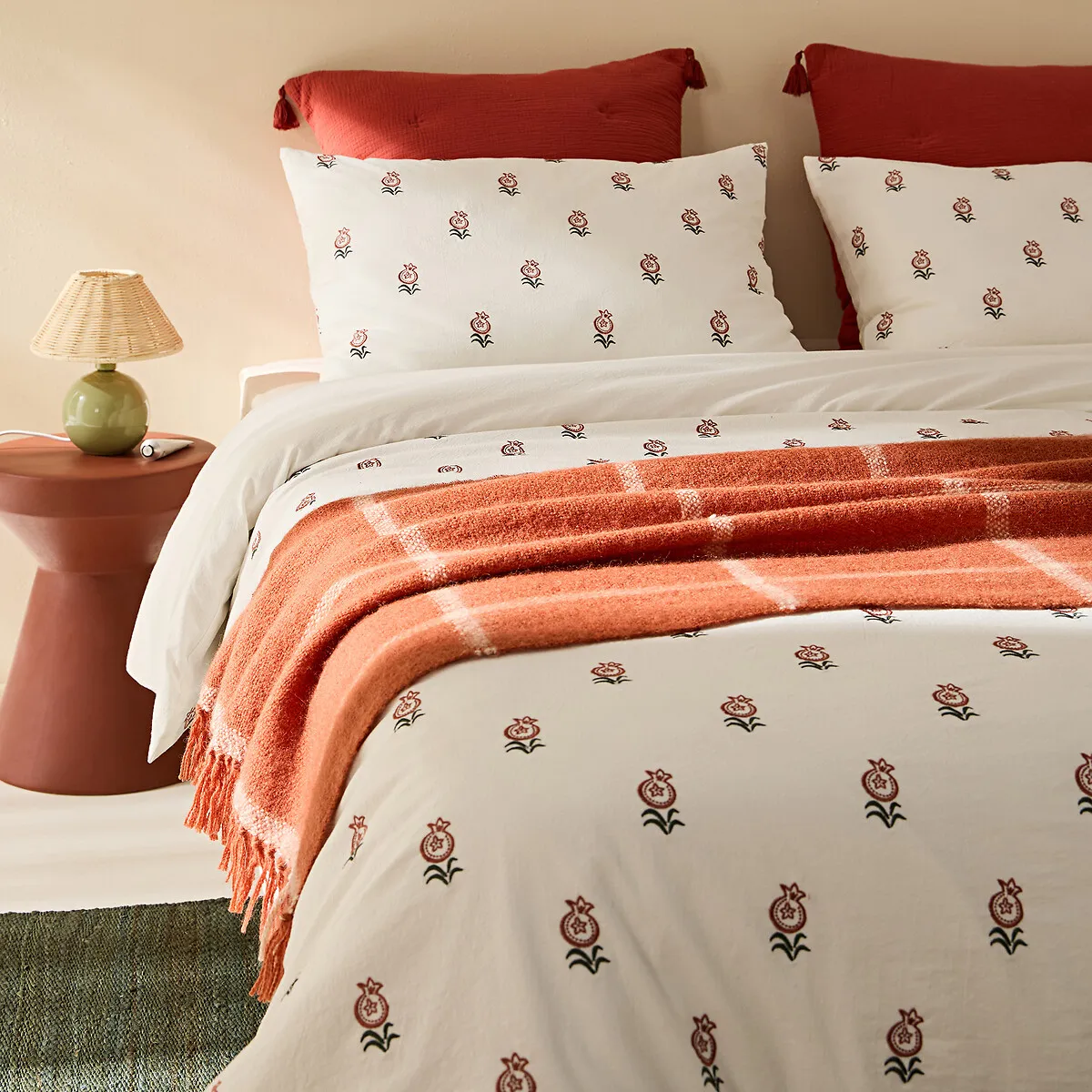 Housse De Couette En Coton Vintage Brodé, Anda — vue 3