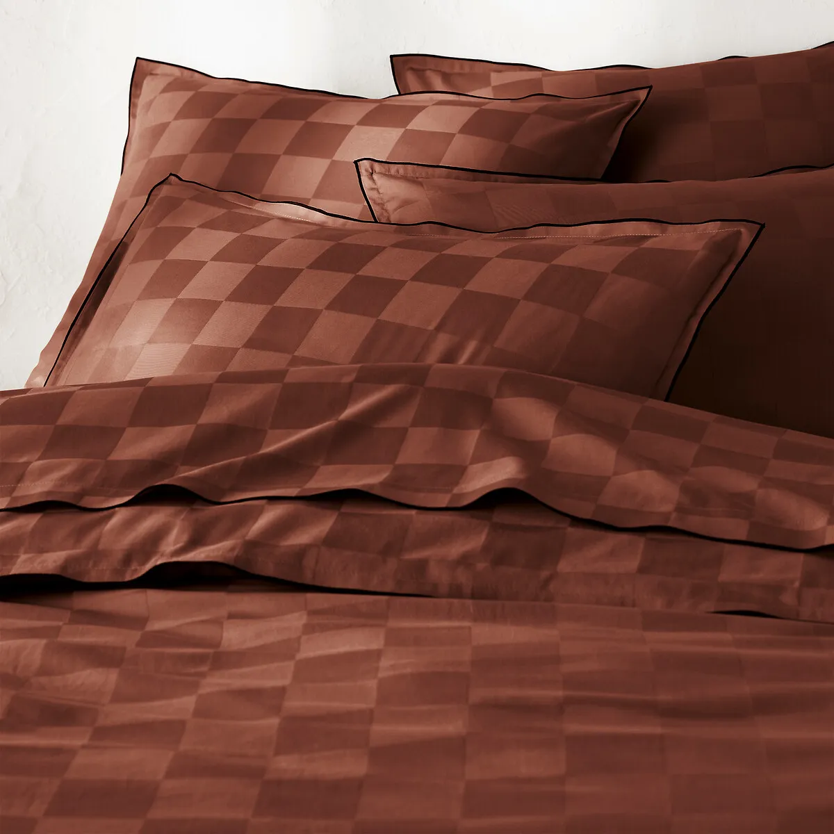 Housse De Couette Satin Coton Lavé, Victor Damier — vue 3