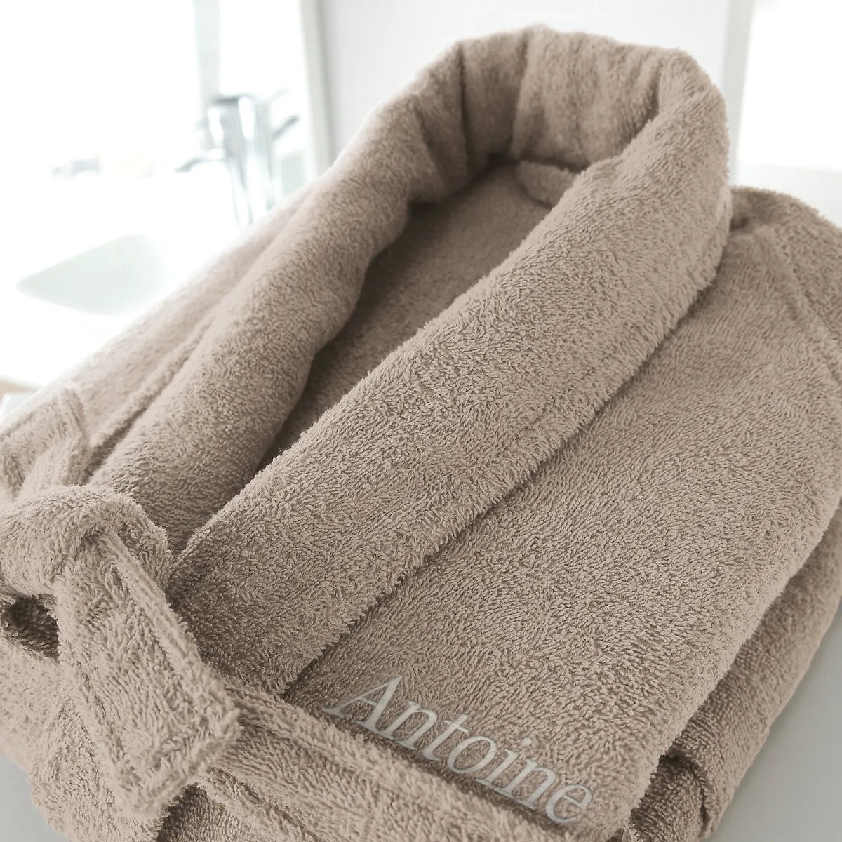 Peignoir Châle Personnalisé 350g/m², Scenario — vue 3