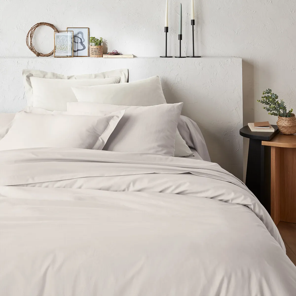 Taie Oreiller Unie En Coton Bio Scenario — vue 3