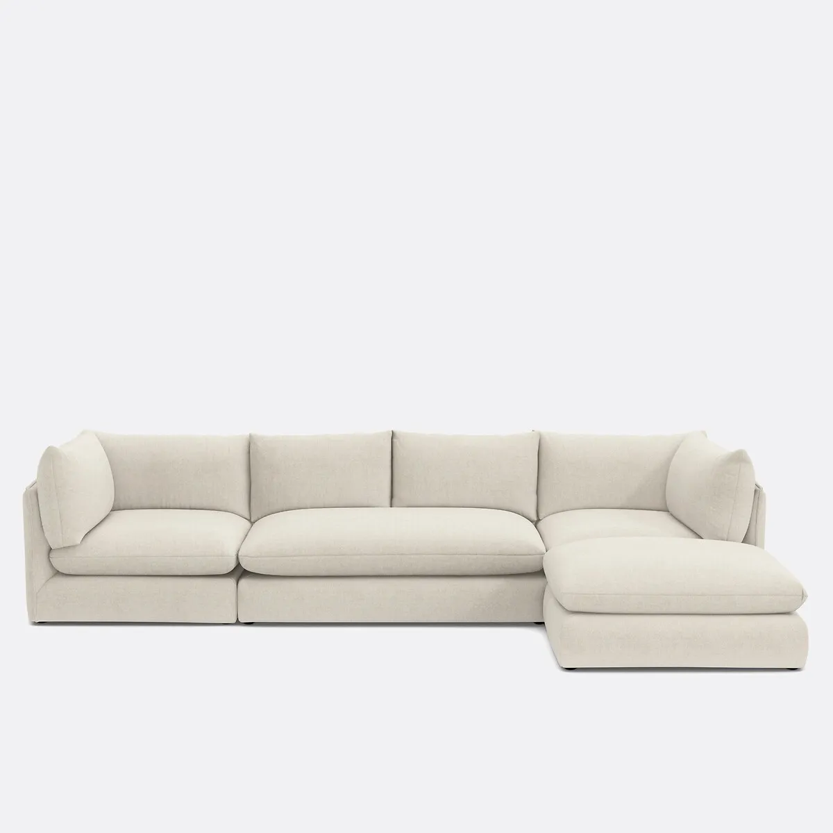 Élément Banquette 2 Places Pour Canapé Modulable, En Polyester, MALO — vue 3