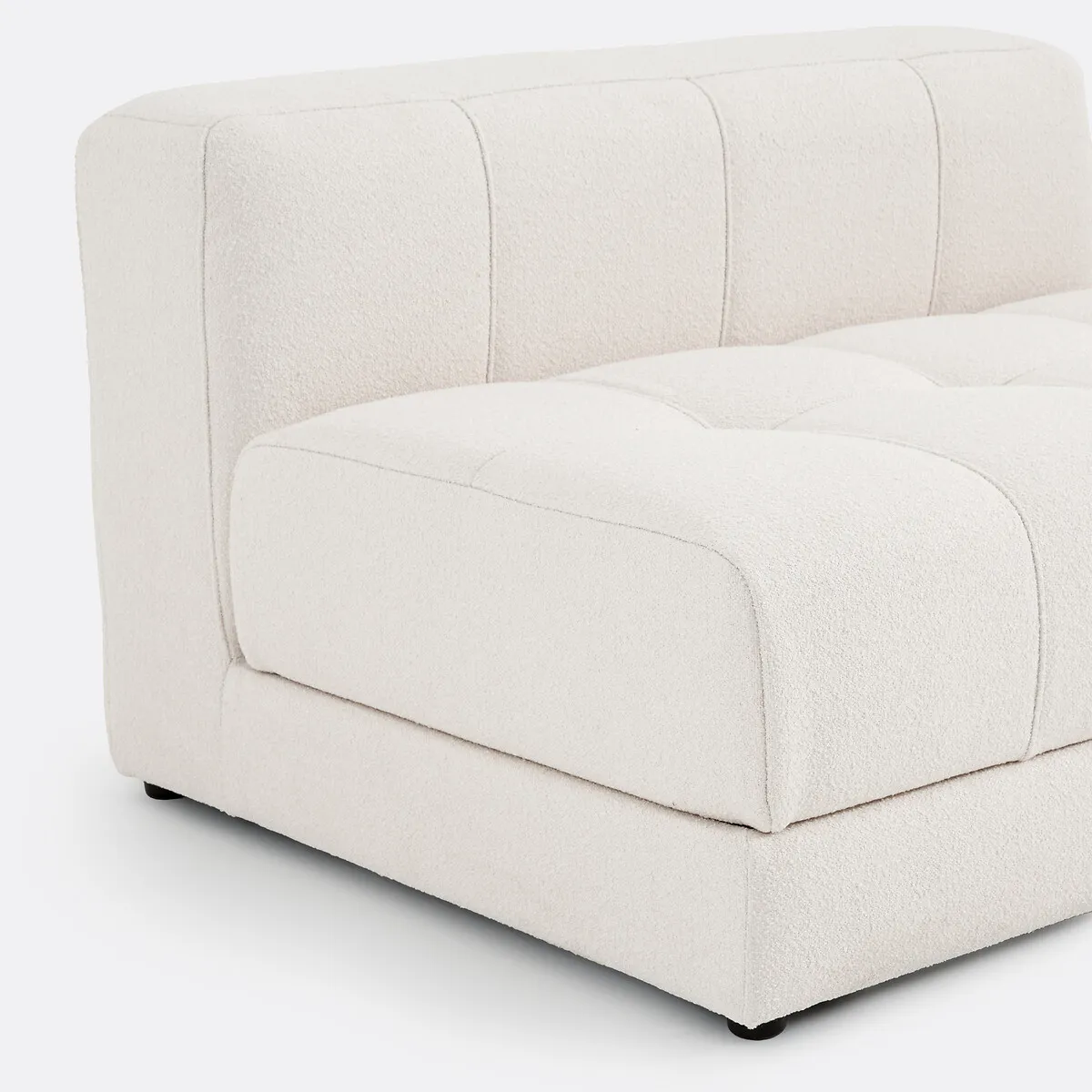 Banquette Assise Pivotante, Droit, Modulable, En Bouclette Fine, FANO — vue 3
