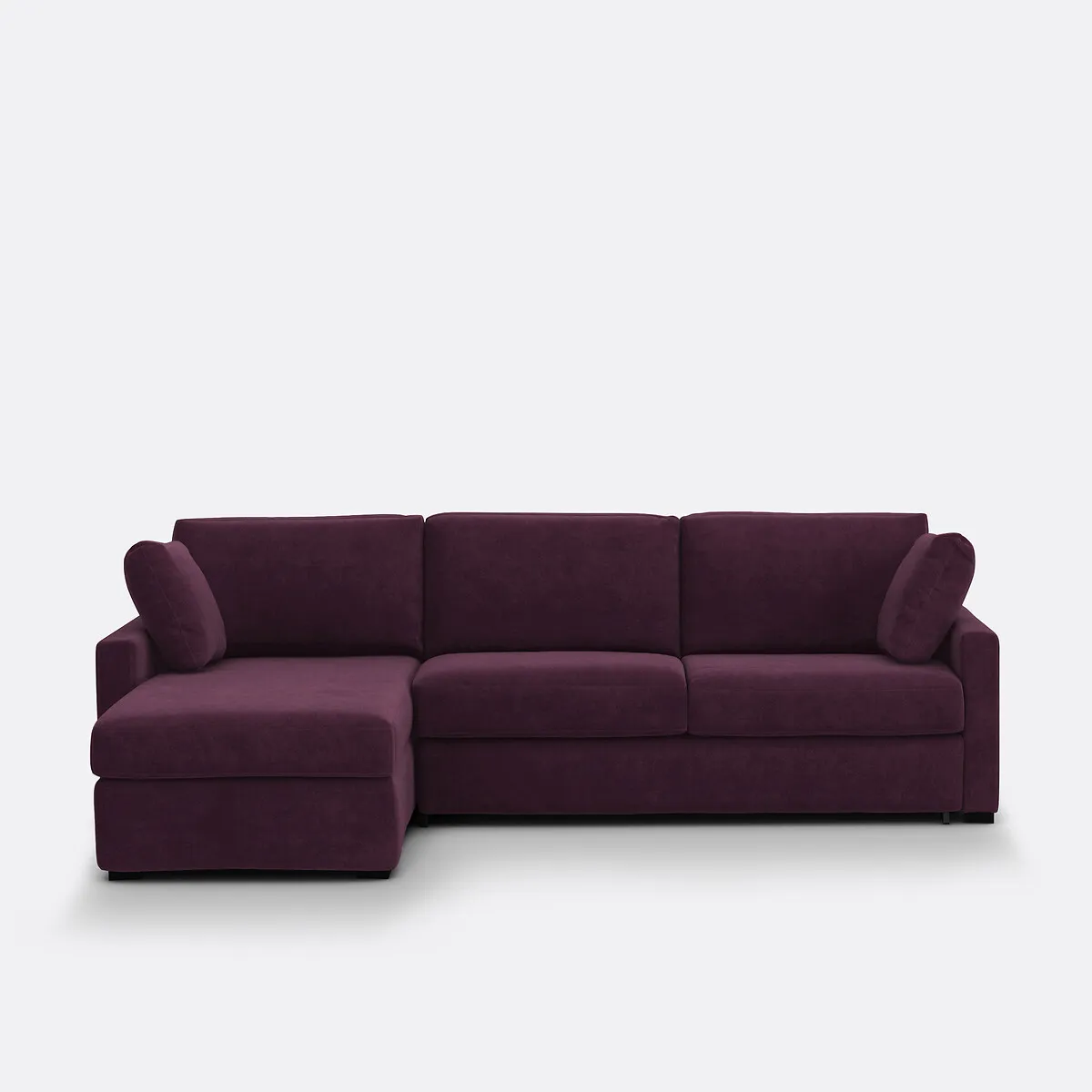 Canapé D'angle, Convertible, 4 Places, En Velours, Mousse Premium HR, TIMOR