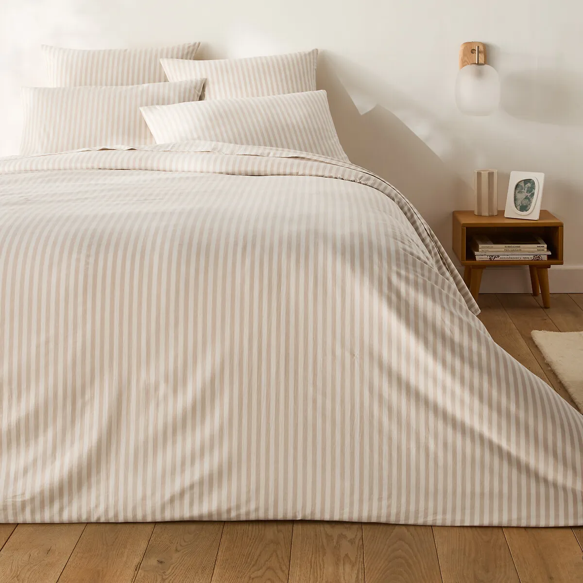 Housse De Couette En Coton, SOIZIC BEIGE — vue 3