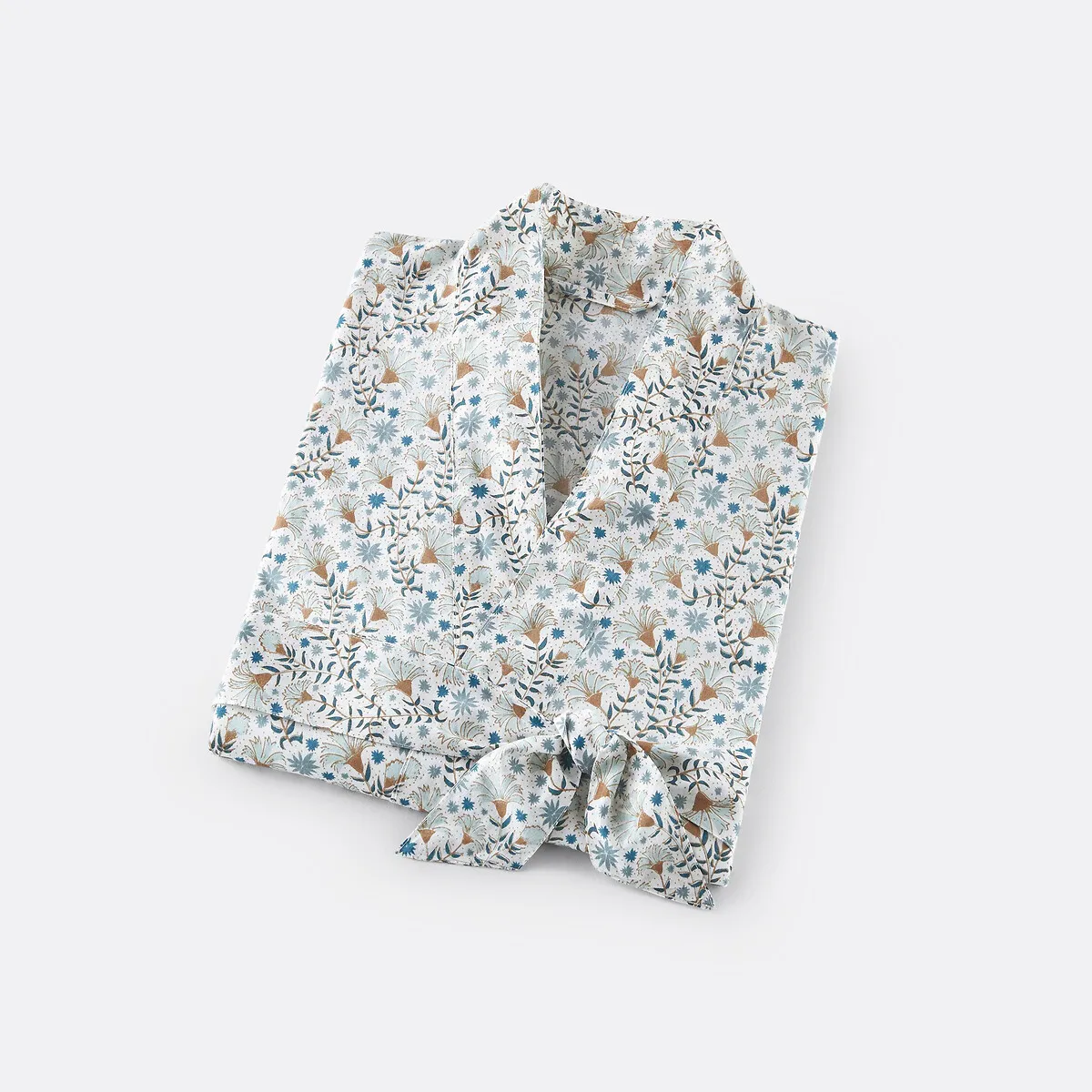 Peignoir Kimono Pur Voile De Coton, Kalyan